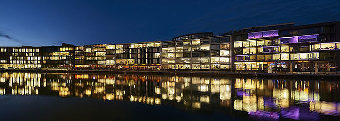 Münster Heizungsbauer Klempner Münster: Stadt bei Nacht