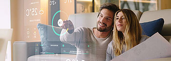 Smarthome Ideen Smarthome Ideen: Paar Sofa Temperatur