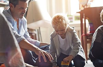 Thermostat einstellen Thermostat einstellen: Vater und Sohn