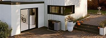 Monoblock Wärmepumpe WOLF CHA Monoblock Wärmepumpe im Außenbereich