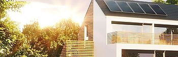 Passivhaus heizen: Modernes Wohnhaus