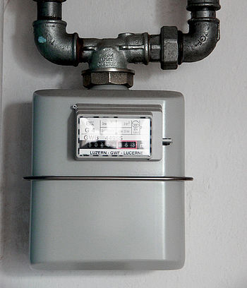Durchschnittlicher Gasverbrauch: Gaszähler