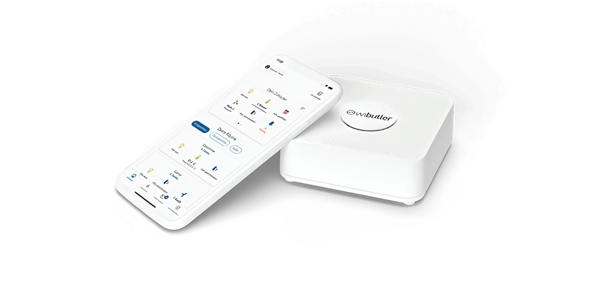 Smarthome-Systeme: wibutler Zentrale und Smartphone