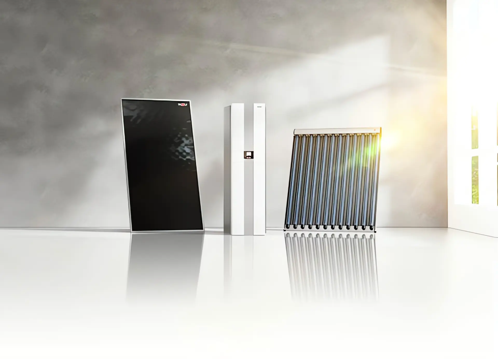 Solarthermie: Solarthermieanlage mit Röhrenkollektor und Flachkollektor von WOLF GmbH