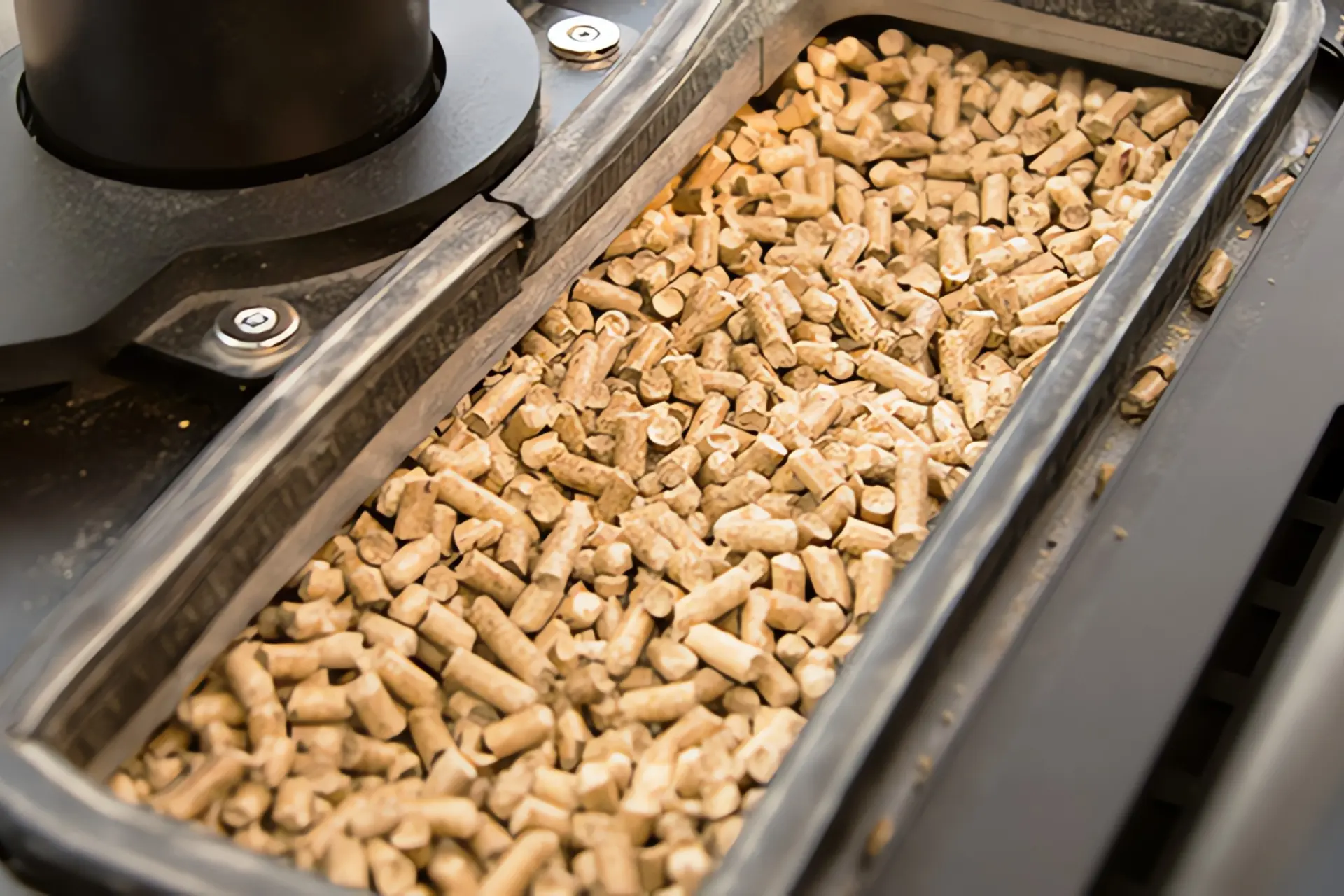 Biomasse Energie: Holzpellets im Pelletofen