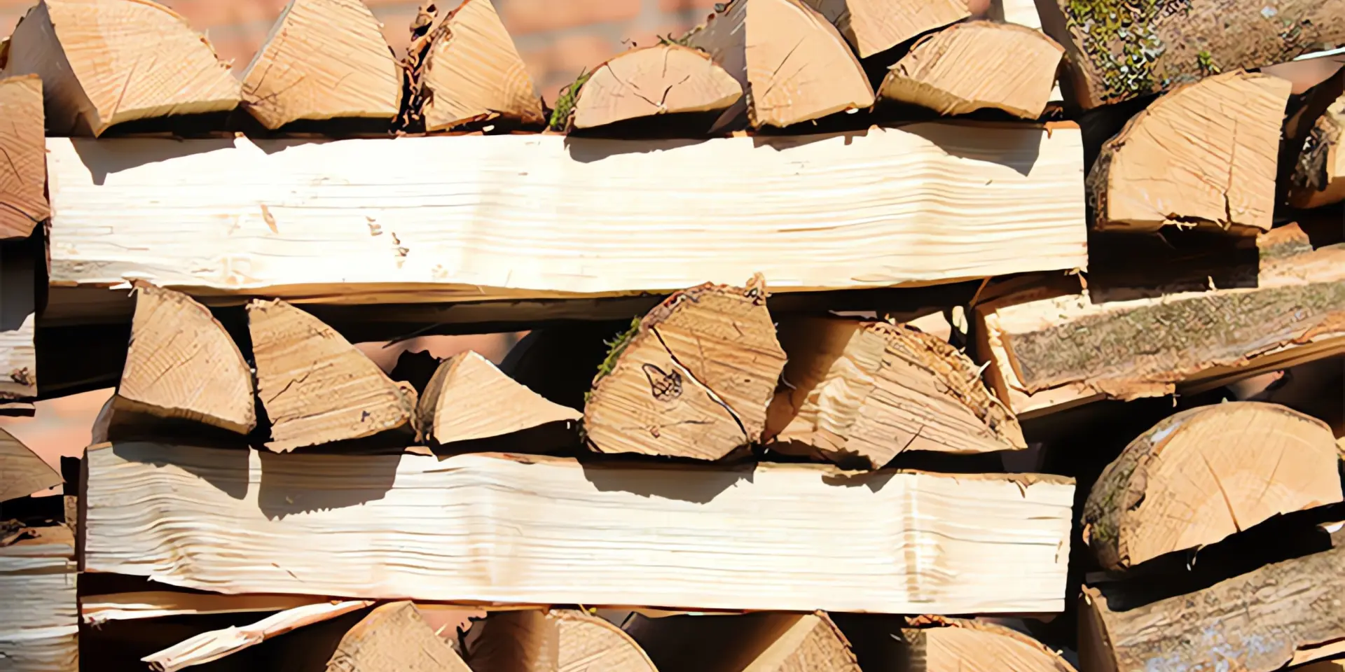 Brennholz lagern: Aufgeschichtete Holzscheite