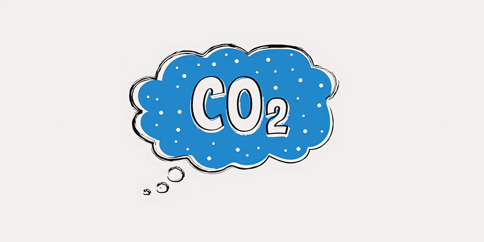 CO2-Steuer: Blaue Gedankenblase