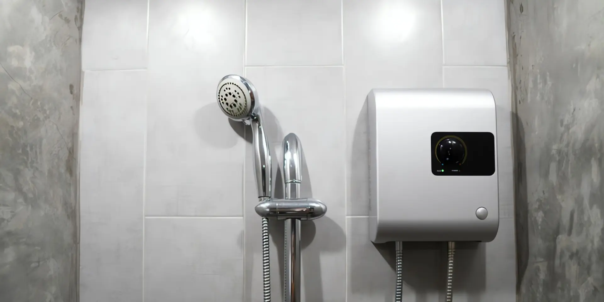 Durchlauferhitzer elektronisch: Gerät in der Dusche