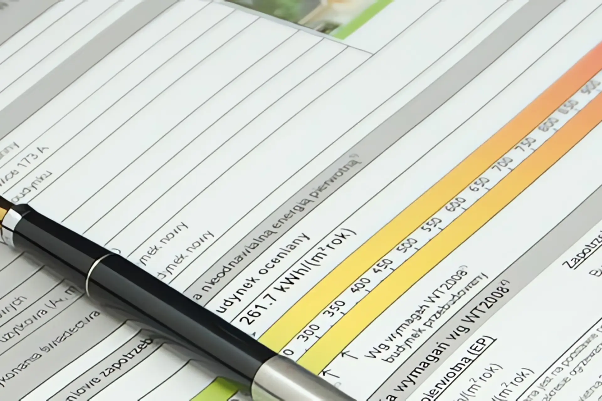 Energieausweis Pflicht: Energieausweis mit Stift