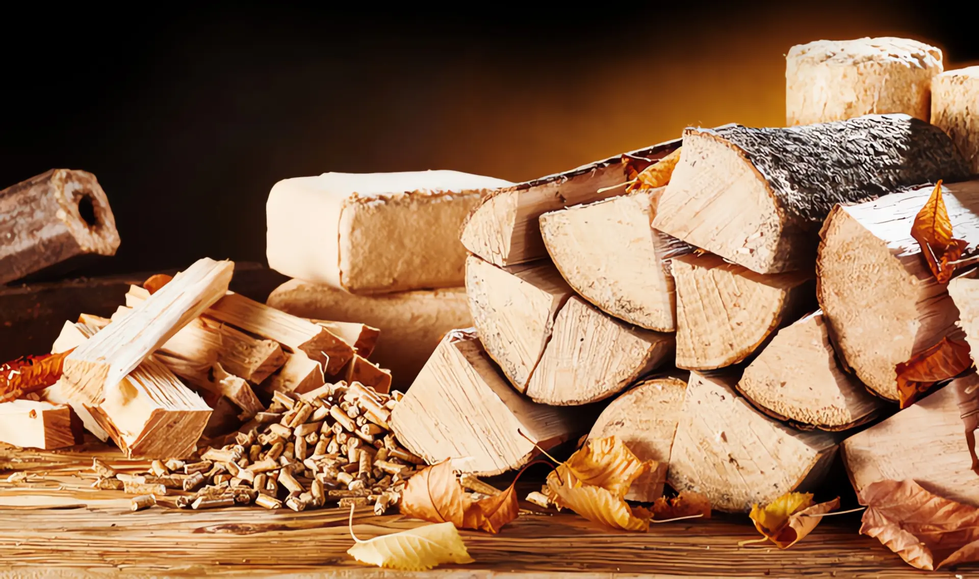Heizen mit Holz: Verschiedene Holzformen für die Heizung