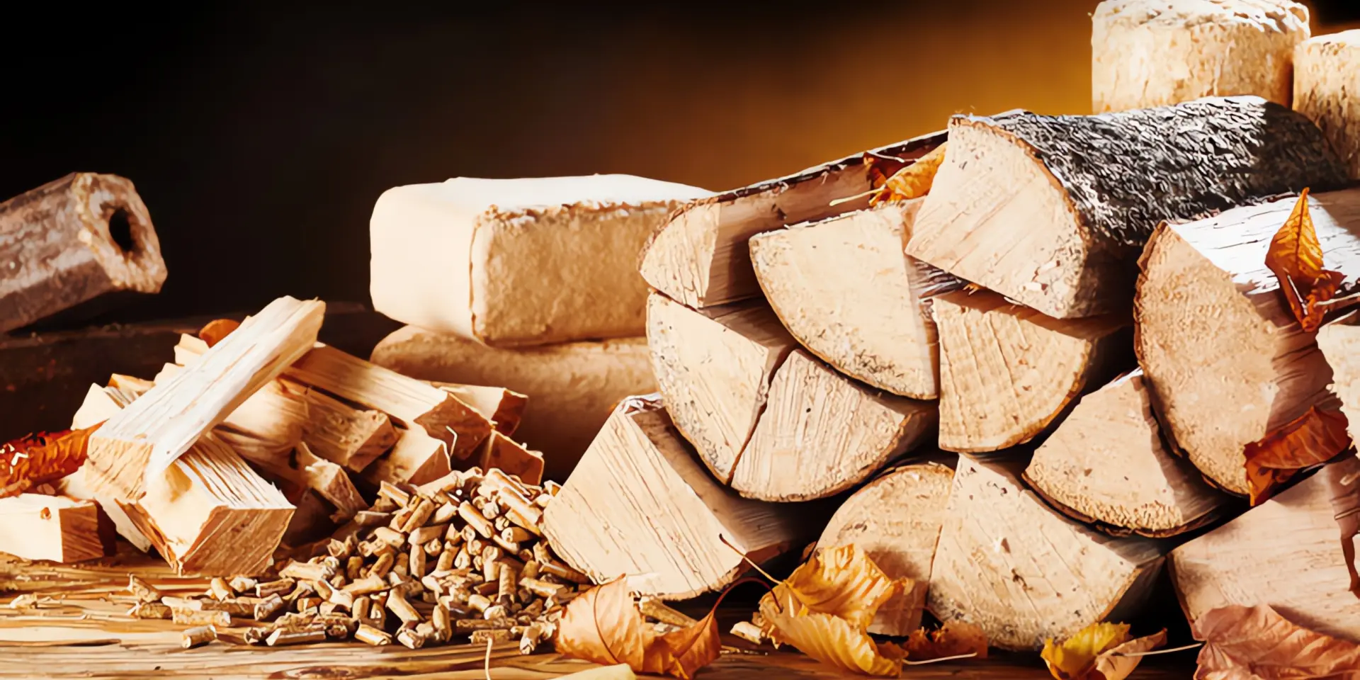 Heizen mit Holz: Verschiedene Holzformen für die Heizung