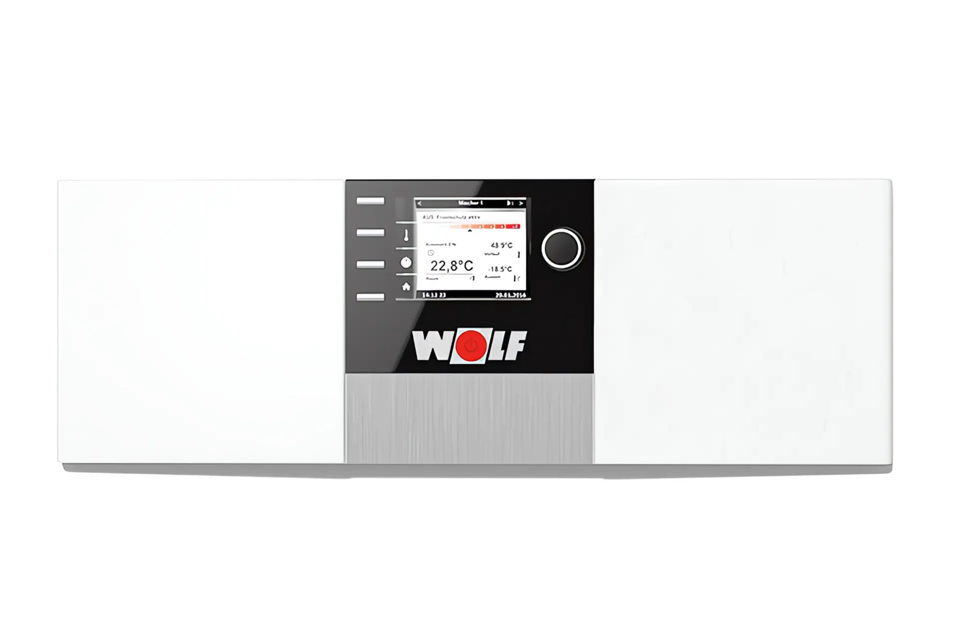 Heizung Vorlauftemperatur: Regelung über Bedienmodul WOLF GmbH
