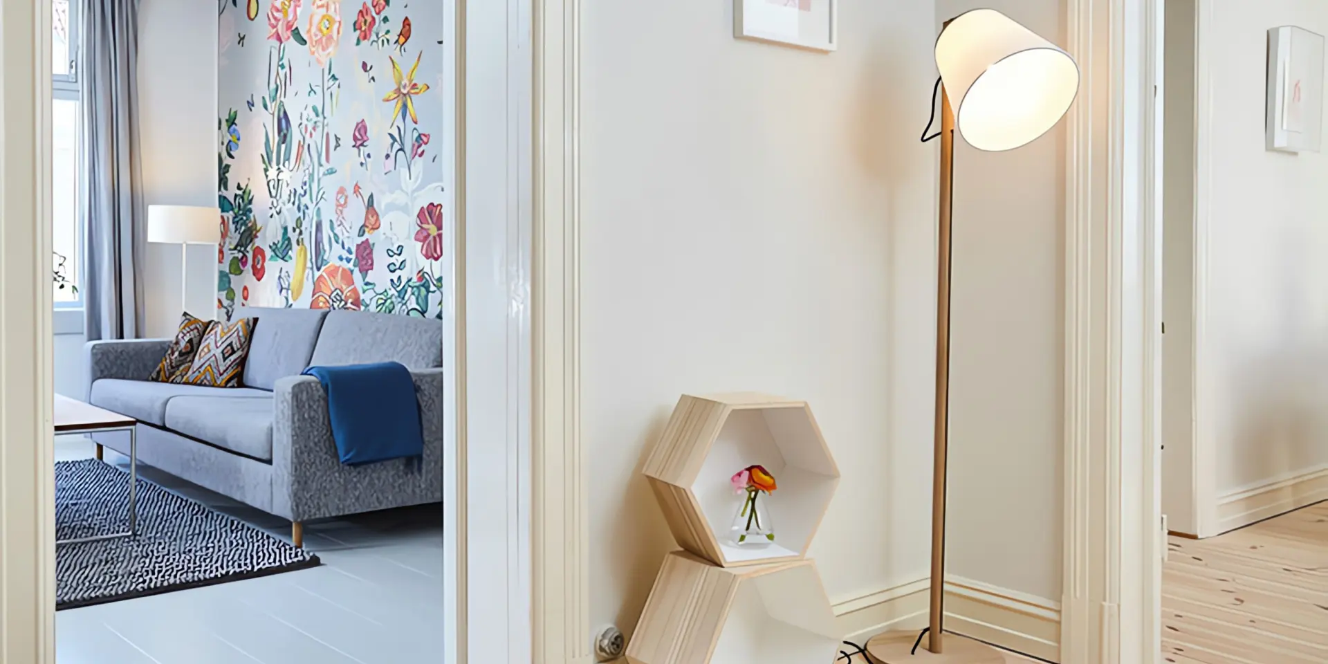 Raumklima verbessern: Blick von Flur in Kinderzimmer