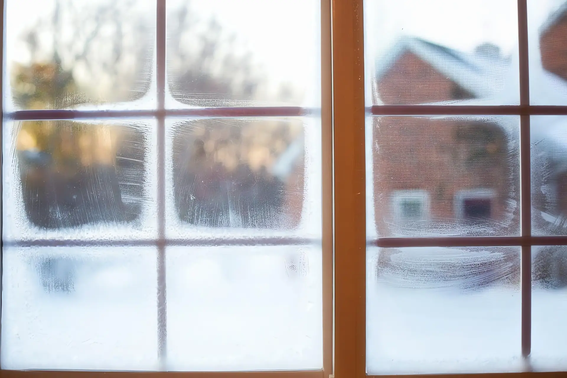 Richtig lüften im Winter: Beschlagenes Fenster