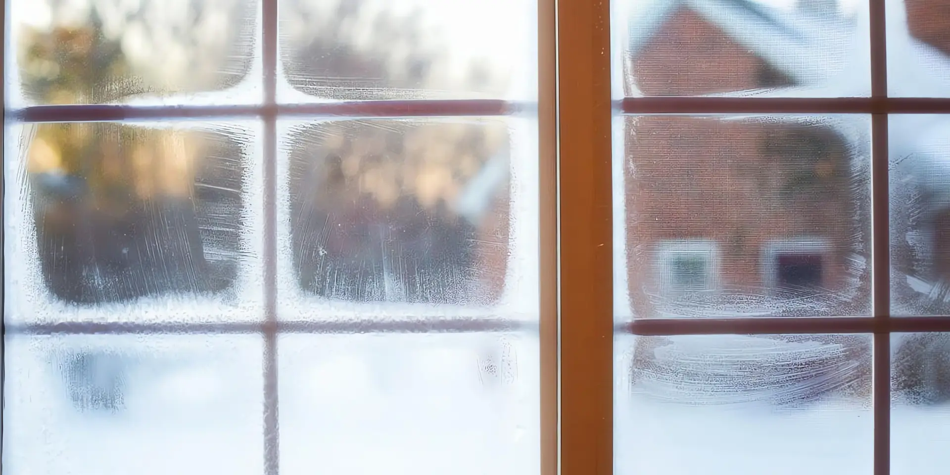 Richtig lüften im Winter: Beschlagenes Fenster