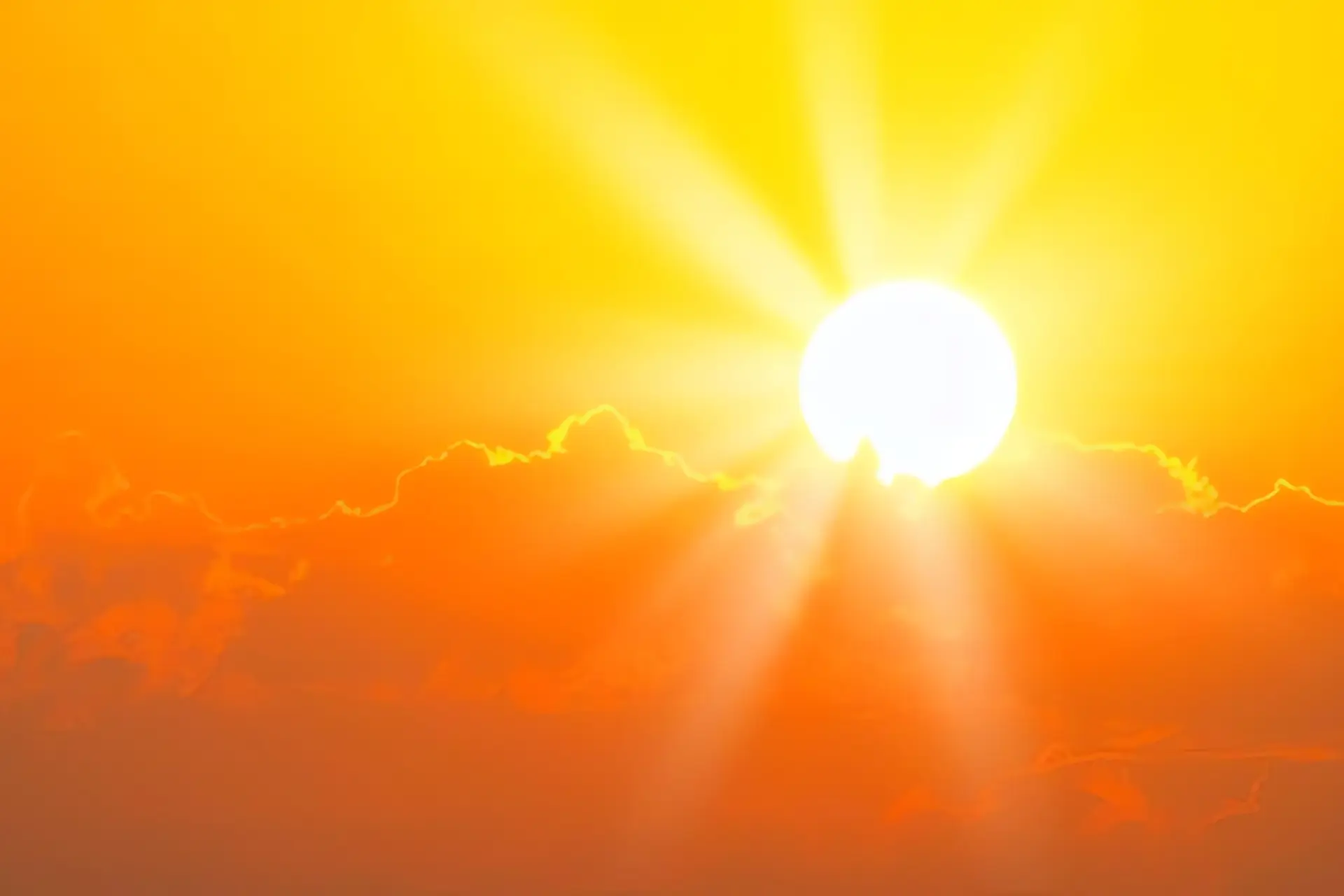 Solarthermie Funktion: Sonnenuntergang