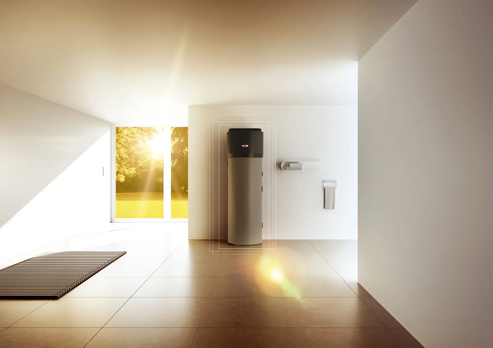 Warmwasserwärmepumpe: Modell von WOLF
