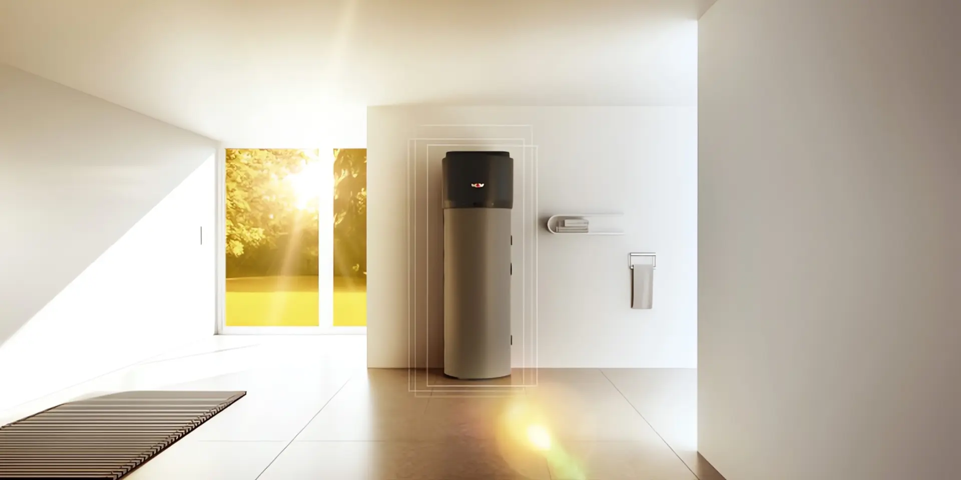 Warmwasserwärmepumpe: Modell von WOLF