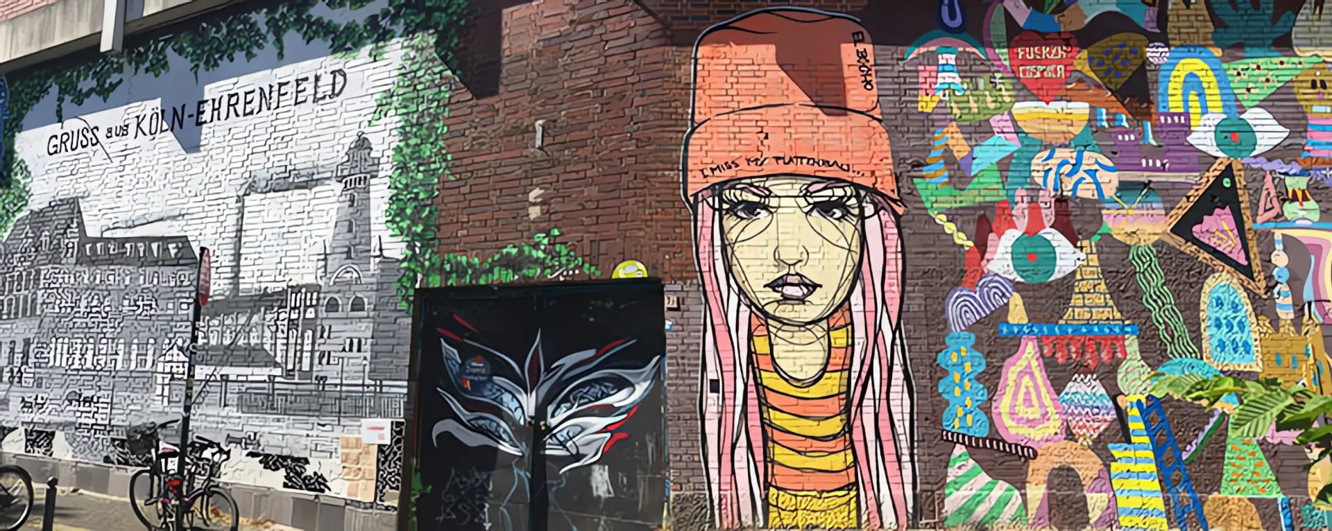 Heizungsbauer Klempner Köln Ehrenfeld Graffiti an Wand